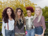 Little Mix  The band posed outside.